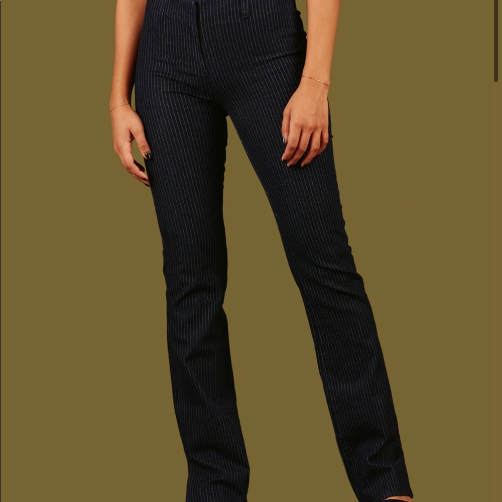 UNIF pinstripe pants so cute